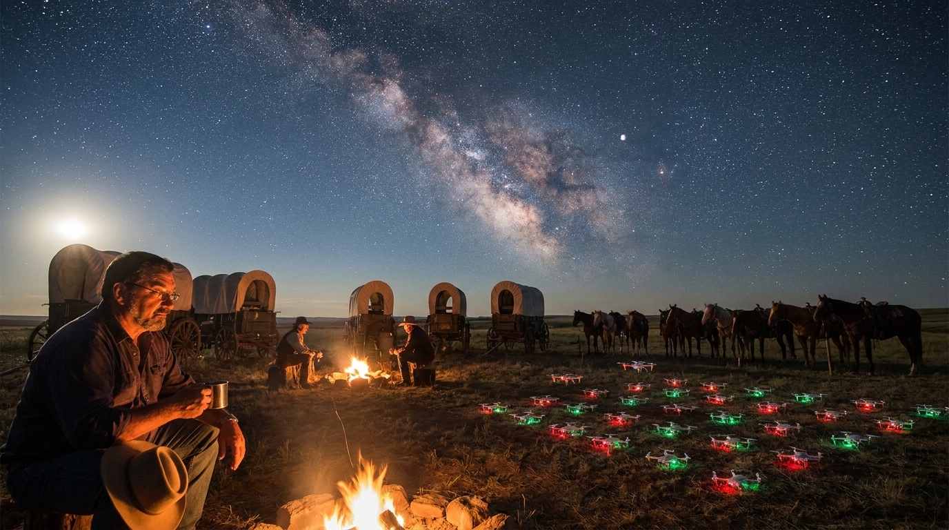 Camp at night under the Milky Way